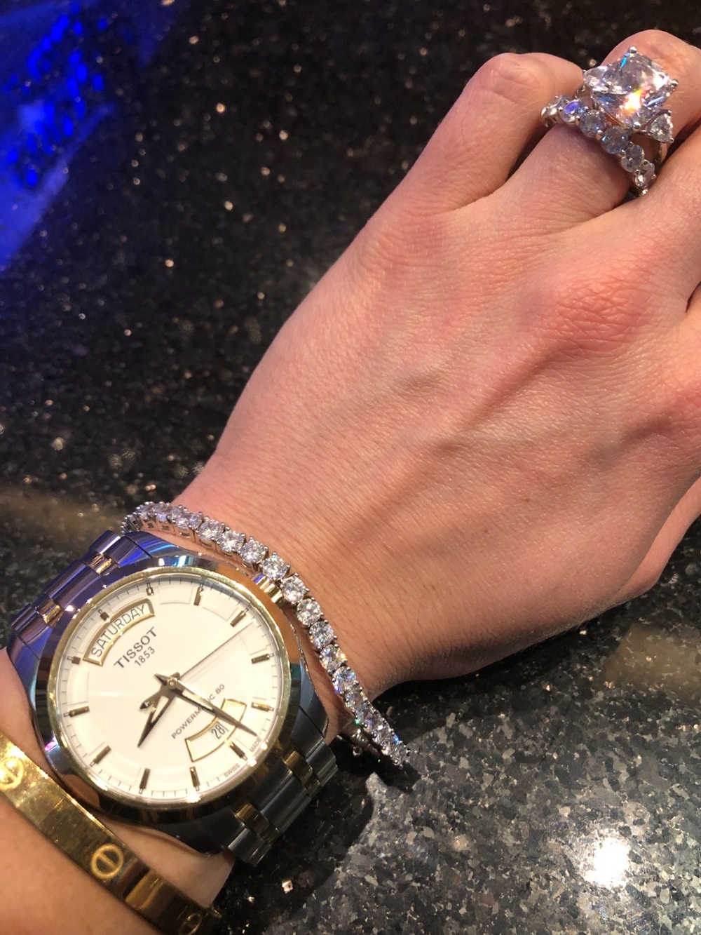 Tissot Two-Tone Gold and Stainless Watch